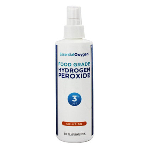 Essential Oxygen Food Grade Hydrogen Peroxide 3% Usp Solution, 8 oz